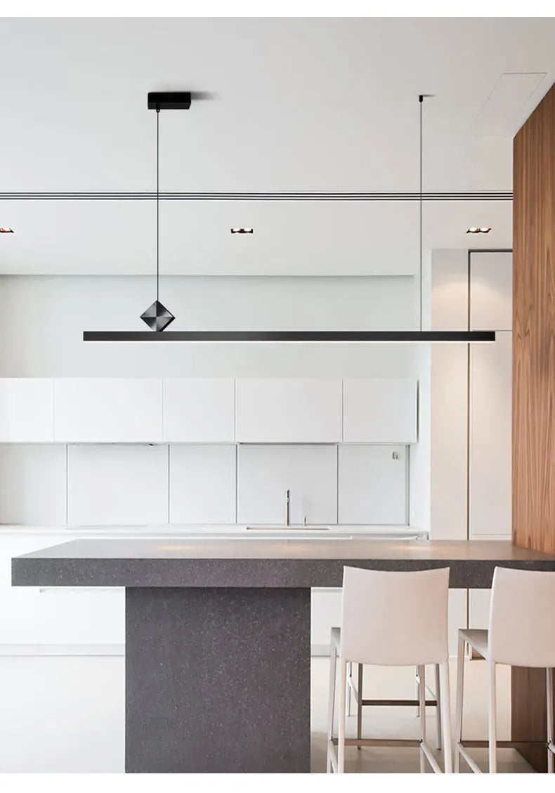 Esszimmer-Kronleuchter im minimalistischen Luxusstil - Moderne, einfache LED-Pendelleuchte im nordischen Design für Studierzimmer und Bartische - Unique Outlet