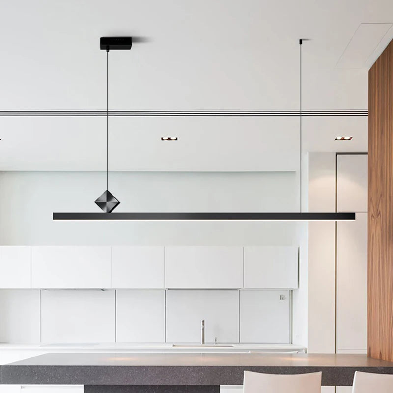 Esszimmer-Kronleuchter im minimalistischen Luxusstil - Moderne, einfache LED-Pendelleuchte im nordischen Design für Studierzimmer und Bartische - Unique Outlet