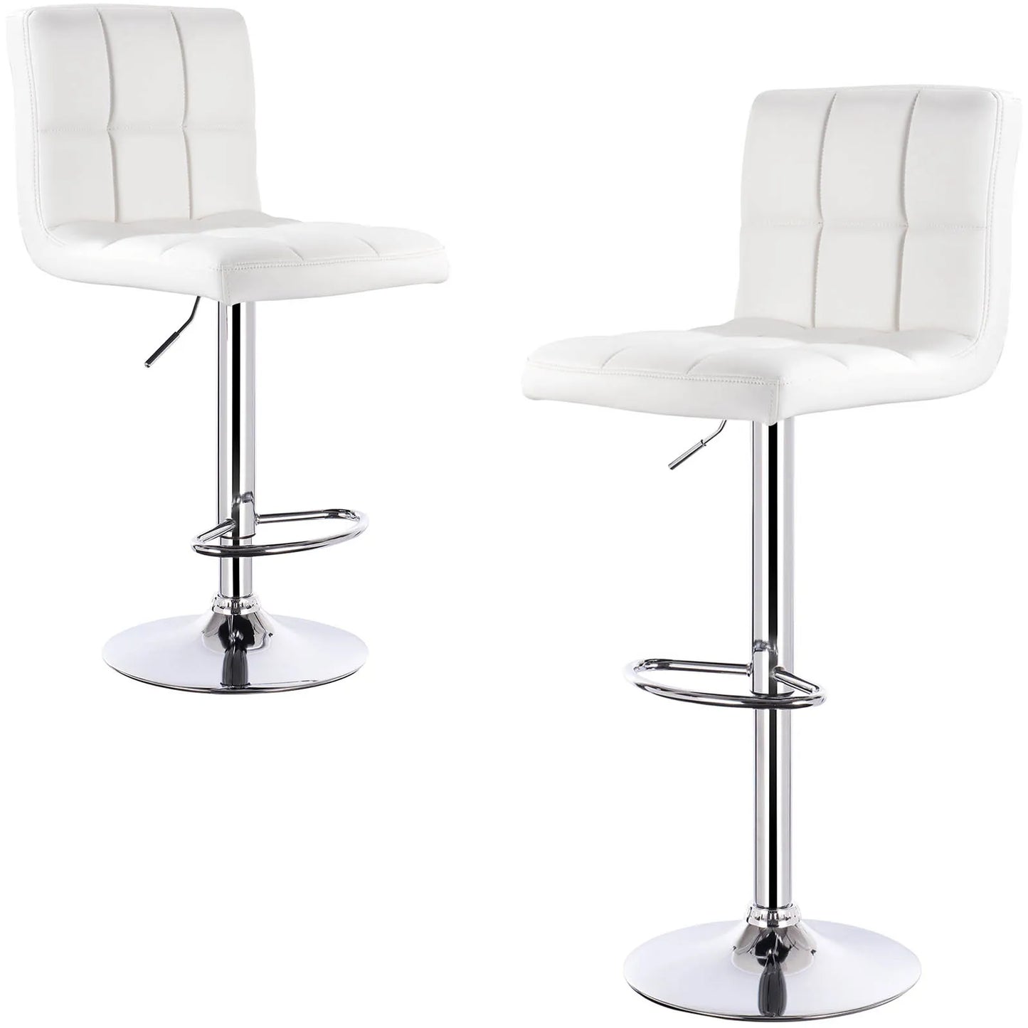 Moderner Barhocker für Küchentheke - Designer Drehbarer Barstuhl mit Rückenlehne, Höhenverstellbar - Unique Outlet