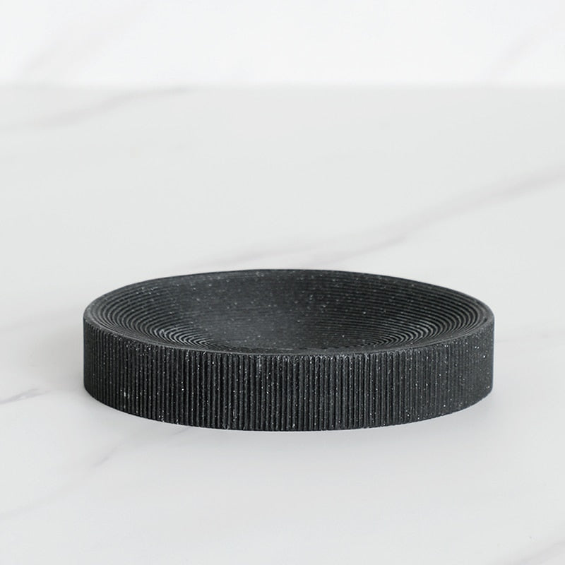 Schwarzes Badezimmer Zubehör Sets mit Seifenspender Zahnbürstenhalter Becher Seifenschale Mundwasser Cup Toilettenbürstenhalter - Unique Outlet