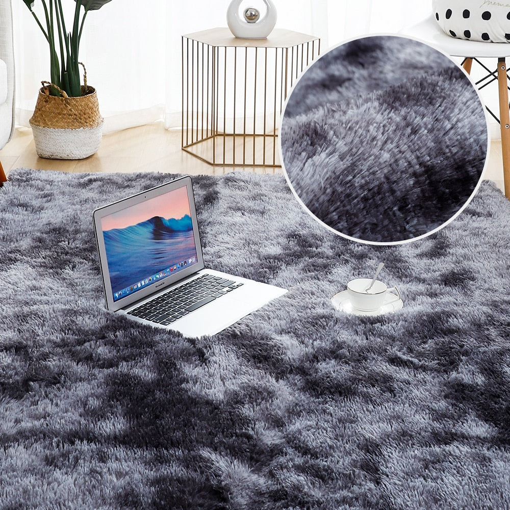 Dicker Teppich für Wohnzimmer Plüschteppich - Unique Outlet