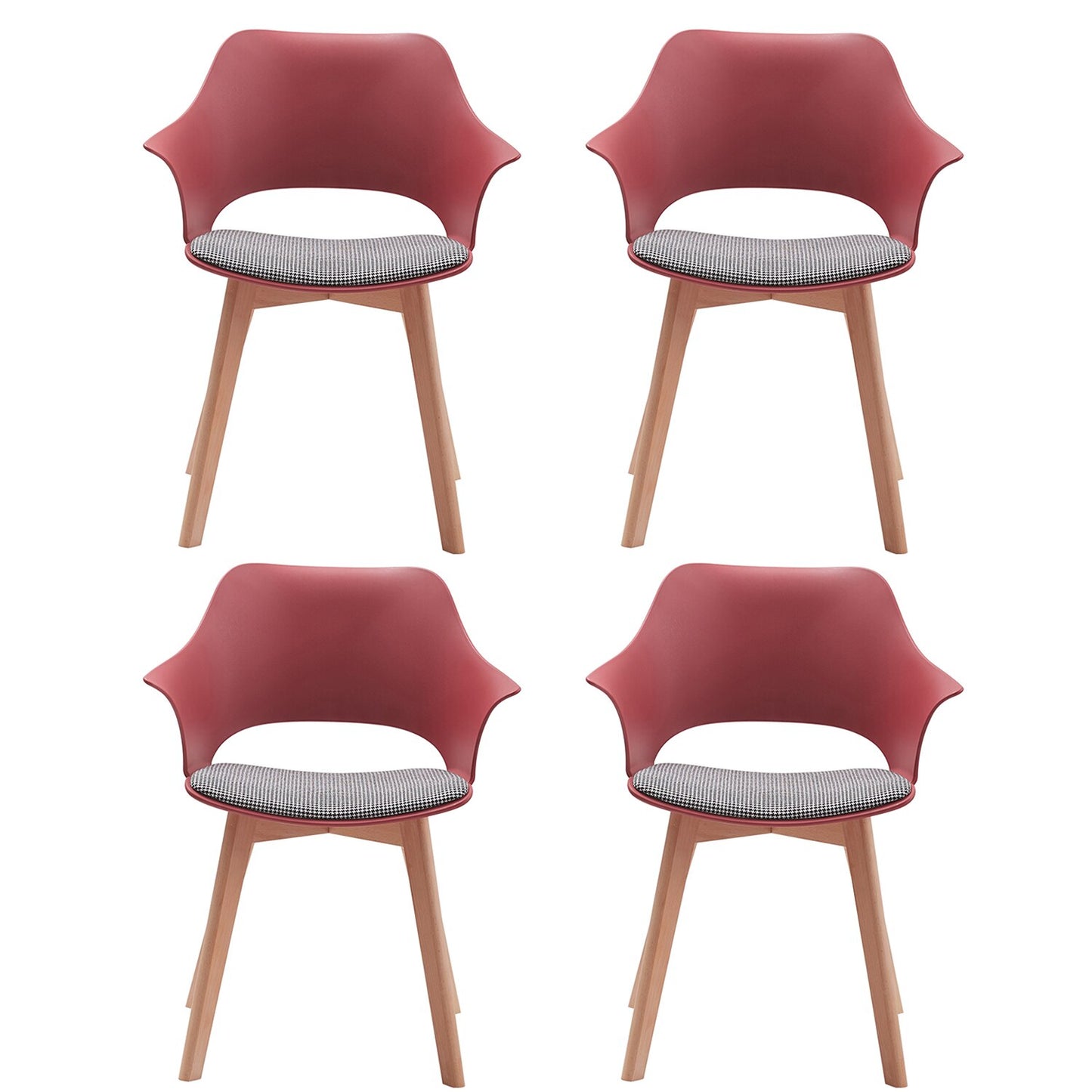 4er-Set Nordic Esstischstühle - Unique Outlet