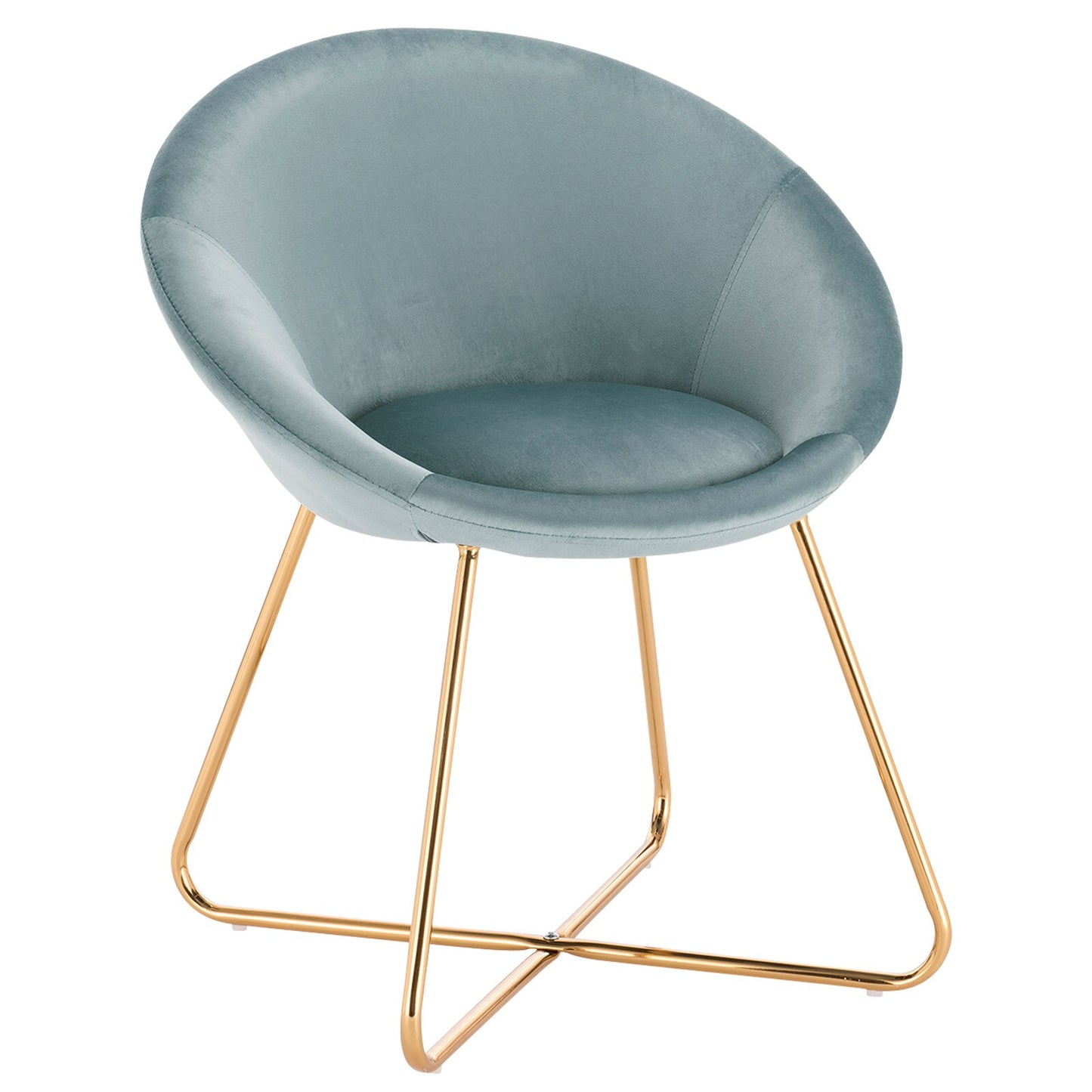 Esszimmerstuhl mit gepolsterter Sitzfläche für Küche, Wohnzimmer, Lounge, Konferenzraum. Mit Armlehnen und Rückenstütze. Verschiedene Materialvarianten - Unique Outlet