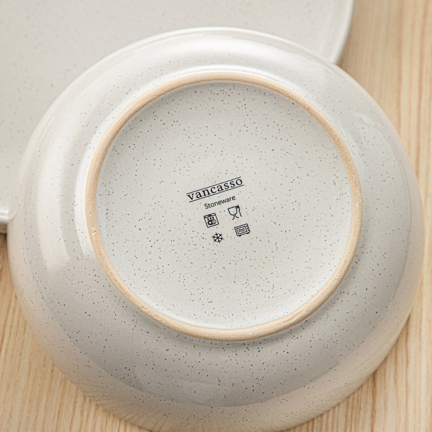 16/32/48 teiliges weißes Stoneware-Set mit Sesame Glaze Ceramic Dinnerware-Set - Unique Outlet
