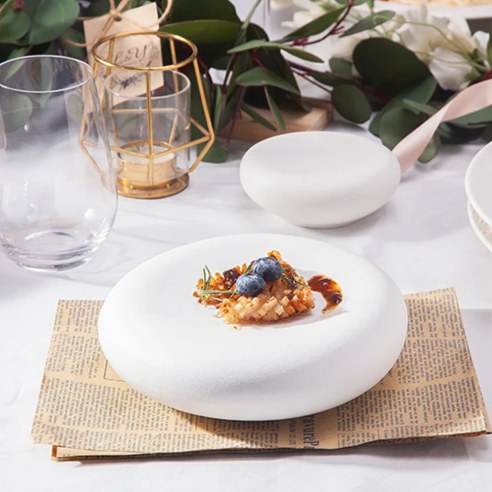 Keramik-Dinnerteller für Kreative Küche - Vielseitig einsetzbar für Steak, Snacks und Desserts - Unique Outlet
