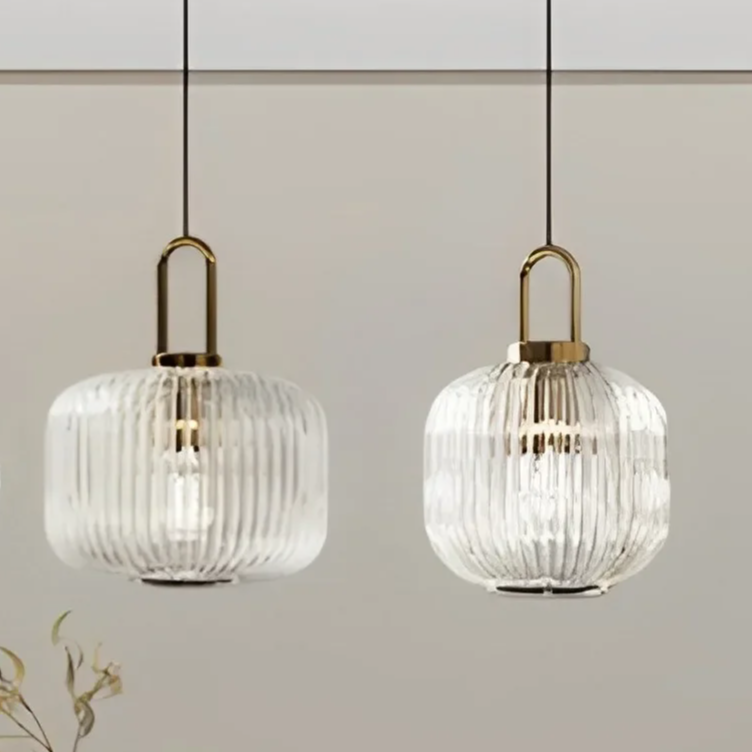 Nordische Minimalistische Glaspendelleuchten – Japanische LED-Hängelampe für Esszimmer und Küche - Unique Outlet