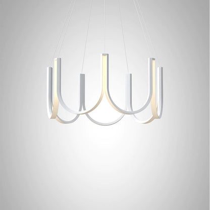 Postmoderne Minimalistische LED-Kronleuchter - Ideal für Wohnzimmer, Büro und Geschäftslokale - in Weiß oder Gold - Unique Outlet