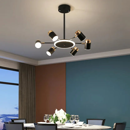 Nordischer Kronleuchter – Modernes Design für Wohnzimmer, Schlafzimmer und Essbereich – Dimmbare LED-Beleuchtung mit stilvoller Eisen- und Acrylkonstruktion - Unique Outlet