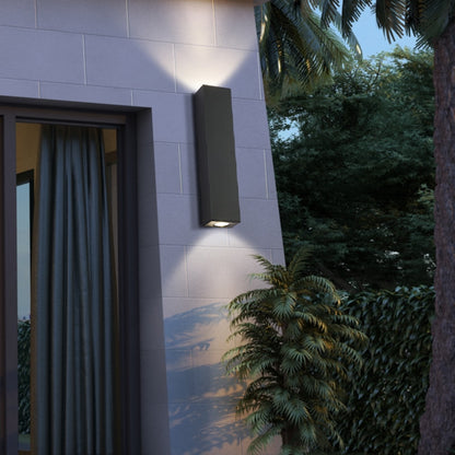 Wasserdichte Außenwandleuchte, LED, Modern, IP67, Aluminium, Schwarz oder Weiß, geeignet für 96V-240V - Unique Outlet