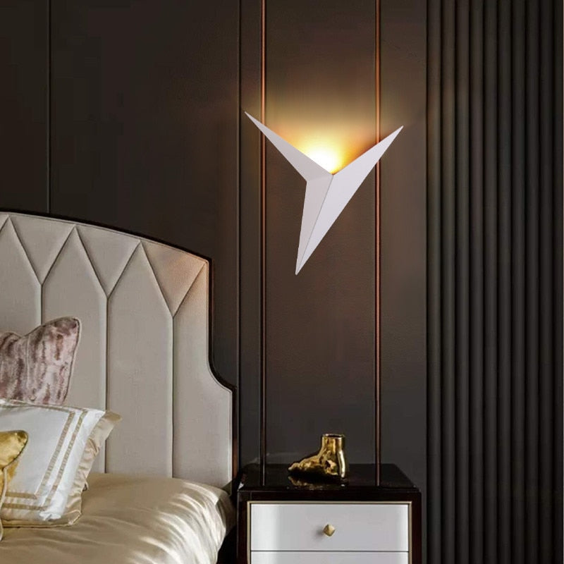 LED-Wandleuchten im modernen, minimalistischen Dreiecks-Design im nordischen Stil, Innenleuchten für Treppen & Wohnzimmer, einfache Beleuchtung 3W AC85-265V - Unique Outlet