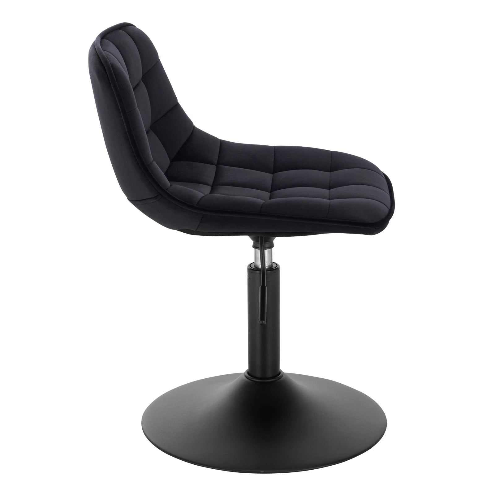 Barhocker aus Samt, Höhenverstellbar - Küchenhocker mit Rückenlehne, 360° Drehbar, für Zuhause, Bar, Küche - Unique Outlet