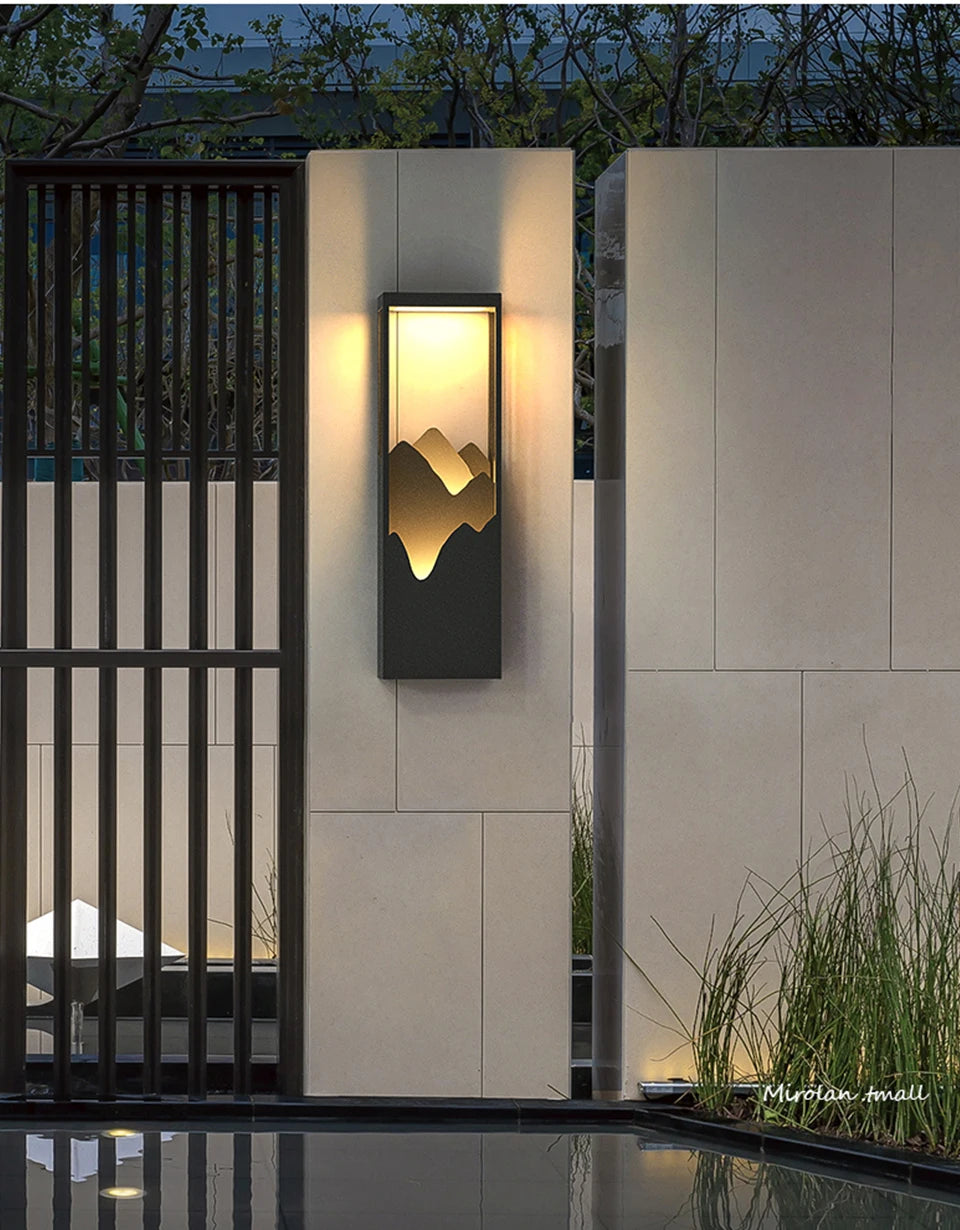 LED-Außenlicht, Wasserdicht, Garten-Dekorationslampen, für Balkon, Innenhof, Straße, Wandleuchte, Außenleuchten - Unique Outlet