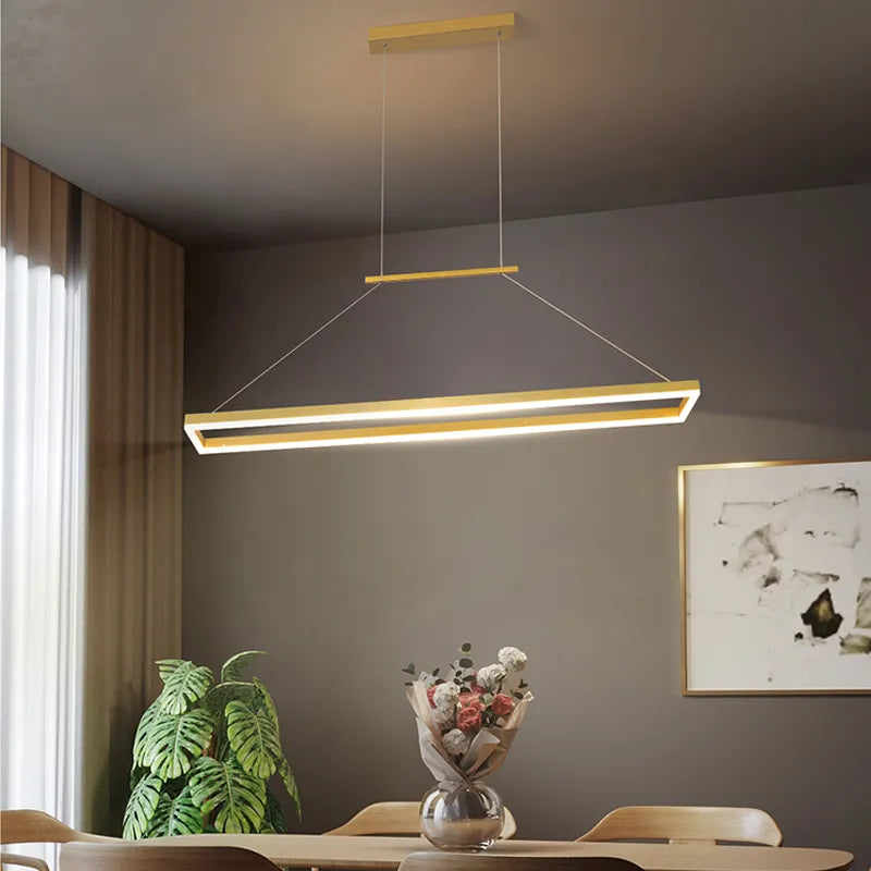 Moderner Nordischer Kronleuchter – Minimalistische LED-Hängeleuchte für Esszimmer, Büro und Bar - Unique Outlet