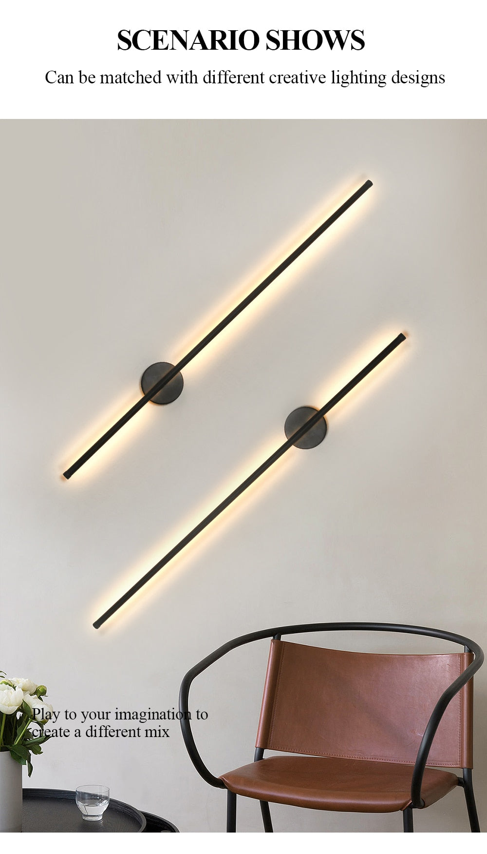 Moderne LED-Wandleuchte für Wohnzimmer, Schlafzimmer, Bettnachttisch, LED-Wandleuchte, indoor, AC96V-260V, Beleuchtungskörper, 360° drehbar, Wandlampe - Unique Outlet