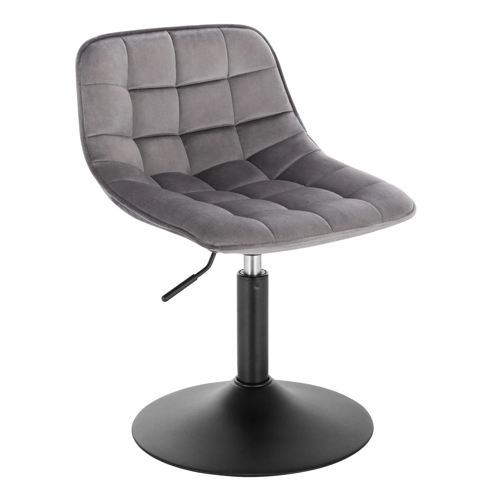 Barhocker aus Samt, Höhenverstellbar - Küchenhocker mit Rückenlehne, 360° Drehbar, für Zuhause, Bar, Küche - Unique Outlet