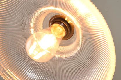 Amerikanische Vintage Glaspendelleuchte mit Streifenmuster – Kreative Lampe für Wohnzimmer und Bar - Unique Outlet