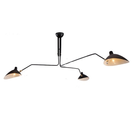 Moderne Industrielle Vintage Pendelleuchte, Drehbare Wandleuchte für Wohn- und Schlafzimmer, Loft-Stil, Schwarz oder Weiß - Unique Outlet
