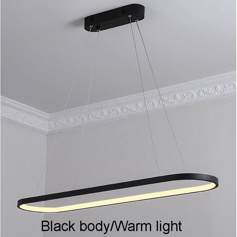 Modernes, dimmbares LED-Hängeleuchte mit Fernbedienung für Esszimmer, Arbeitszimmer und Dekoration - in 3 Größen erhältlich - Unique Outlet