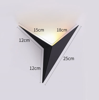 LED-Wandleuchten im modernen, minimalistischen Dreiecks-Design im nordischen Stil, Innenleuchten für Treppen & Wohnzimmer, einfache Beleuchtung 3W AC85-265V - Unique Outlet