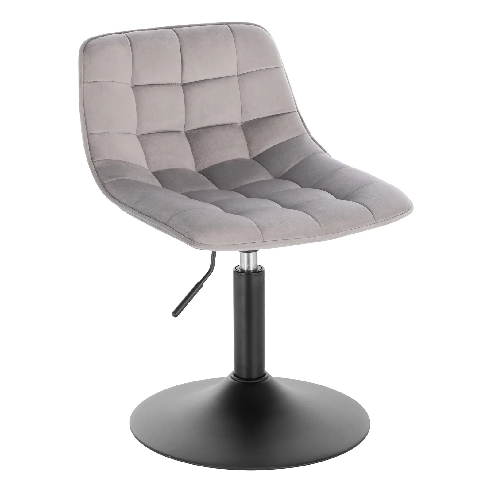 Barhocker aus Samt, Höhenverstellbar - Küchenhocker mit Rückenlehne, 360° Drehbar, für Zuhause, Bar, Küche - Unique Outlet