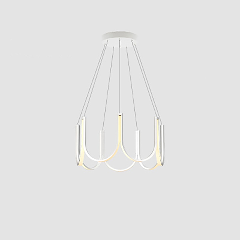 Postmoderne Minimalistische LED-Kronleuchter - Ideal für Wohnzimmer, Büro und Geschäftslokale - in Weiß oder Gold - Unique Outlet