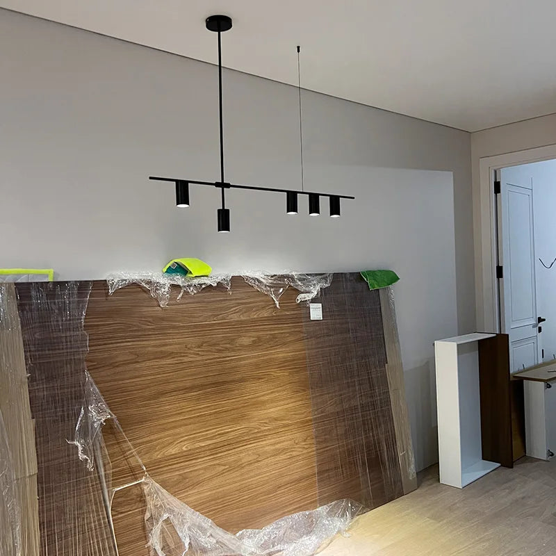 Moderner LED Pendelleuchter - Elegantes Design in Schwarz und Gold für Esszimmer, Küche und Hotel - Unique Outlet