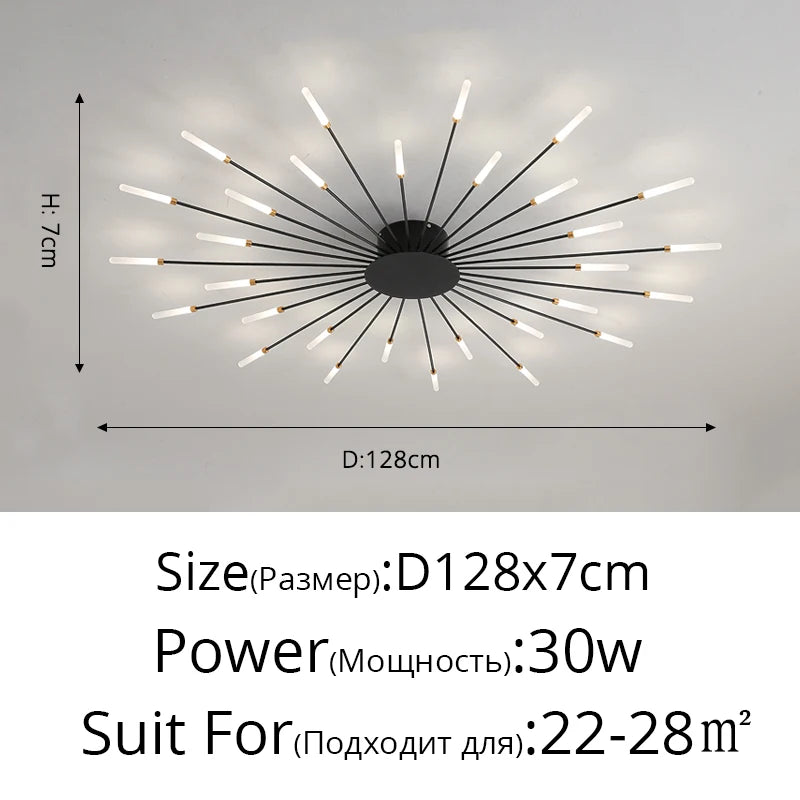 "Glänzender Mittelpunkt" Moderner LED Deckenleuchter - Unique Outlet
