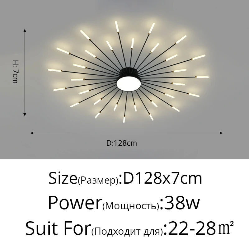 "Glänzender Mittelpunkt" Moderner LED Deckenleuchter - Unique Outlet