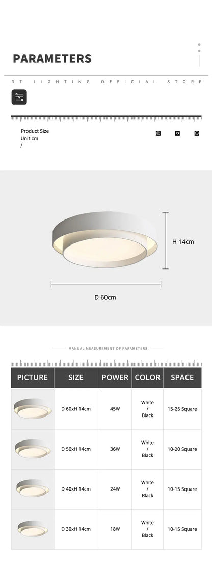 Minimalistische Deckenlampe 2023, Modernes nordisches Design, LED, für Wohnzimmer und Schlafzimmer - Unique Outlet