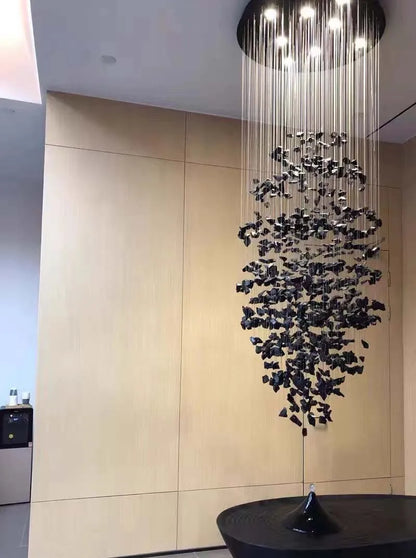 Moderner Stein-Kristall-LED-Kronleuchter - Unique Outlet