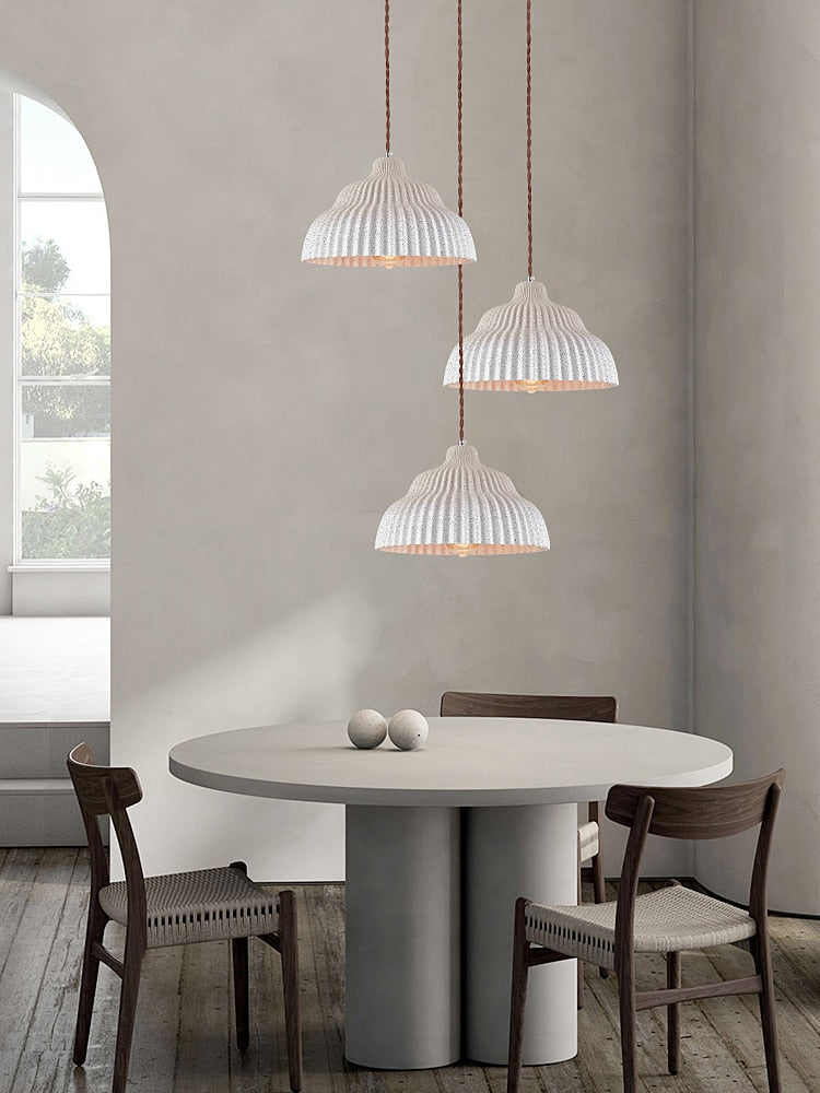 Minimalistischer Wabi-Sabi Restaurant Kronleuchter: Moderne einfache Nachttischlampe im Industriedesign, geeignet für Cafés, Tische und Bars, E27 - Unique Outlet