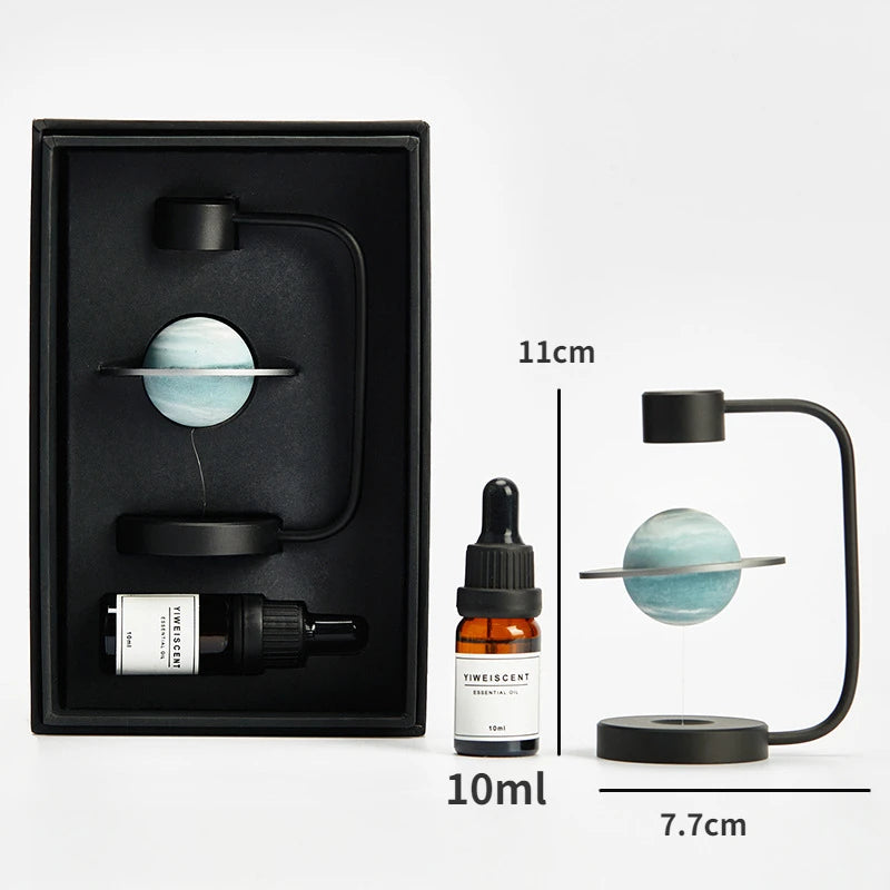 Schwebender Asteroiden-Diffusor - Betonplaneten Aromatherapie - Innovatives, feuerloses Dufterlebnis - Dekoratives Schreibtisch-Accessoire - Unique Outlet