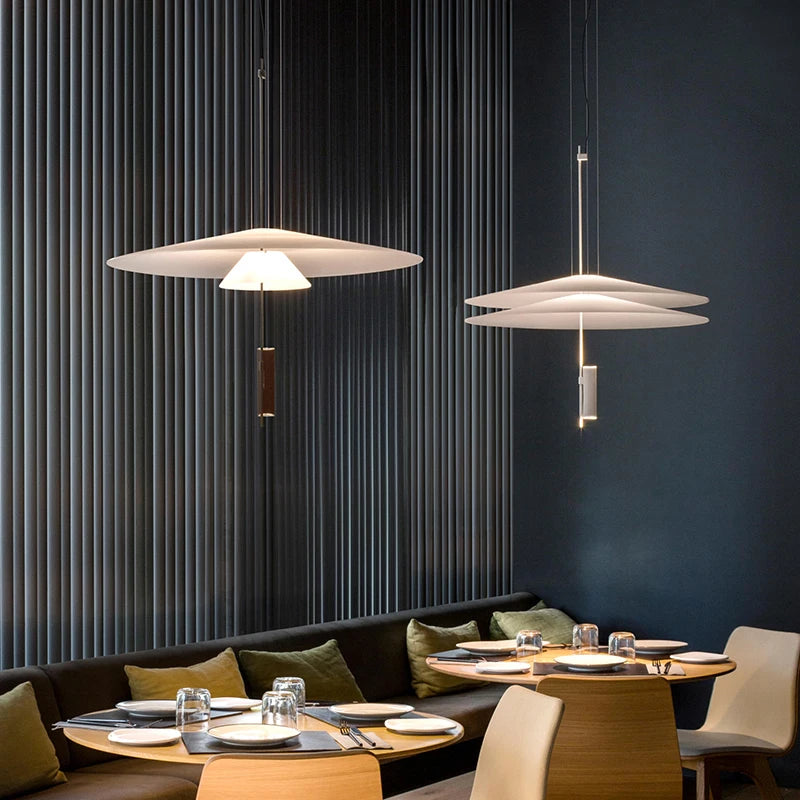 Minimalistische LED-Pendelleuchten im Kreativen Fliegenden Untertassen-Design – Designer-Hängelampen für Esstisch und Bar - Unique Outlet