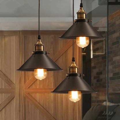 Industrielle Retro-LED-Hängeleuchten im Loft-Stil - Vintage Pendelleuchten für Esszimmer, Restaurant und Bar - Unique Outlet
