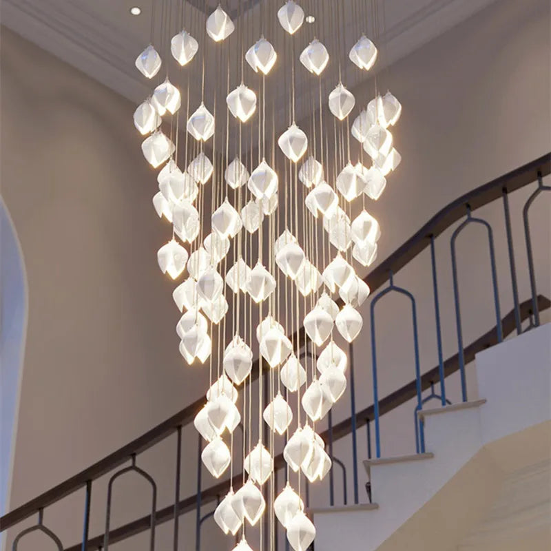 Moderne Keramik-Blütenform LED-Deckenleuchte - Unique Outlet