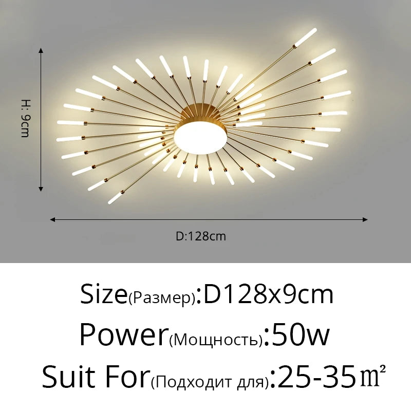 "Glänzender Mittelpunkt" Moderner LED Deckenleuchter - Unique Outlet