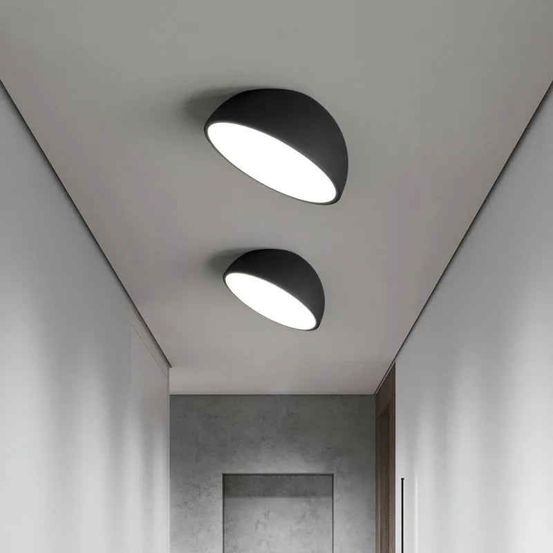 Moderne Nordische LED-Runddeckenleuchten – Dimmbare Deckenlampen im schlichten Design für Schlafzimmer, Korridor und Treppenhaus - Unique Outlet