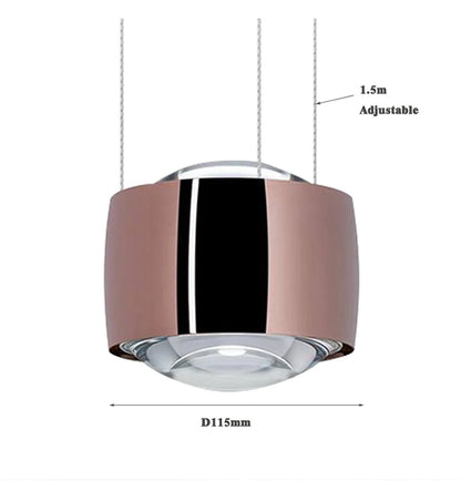 Minimalistische LED-Hängeleuchten | Goldene und Weiße Pendelleuchte für Esstisch und Kücheninsel | Dekorativer Metallglanz für Schlafzimmer und Wohnbereich - Unique Outlet