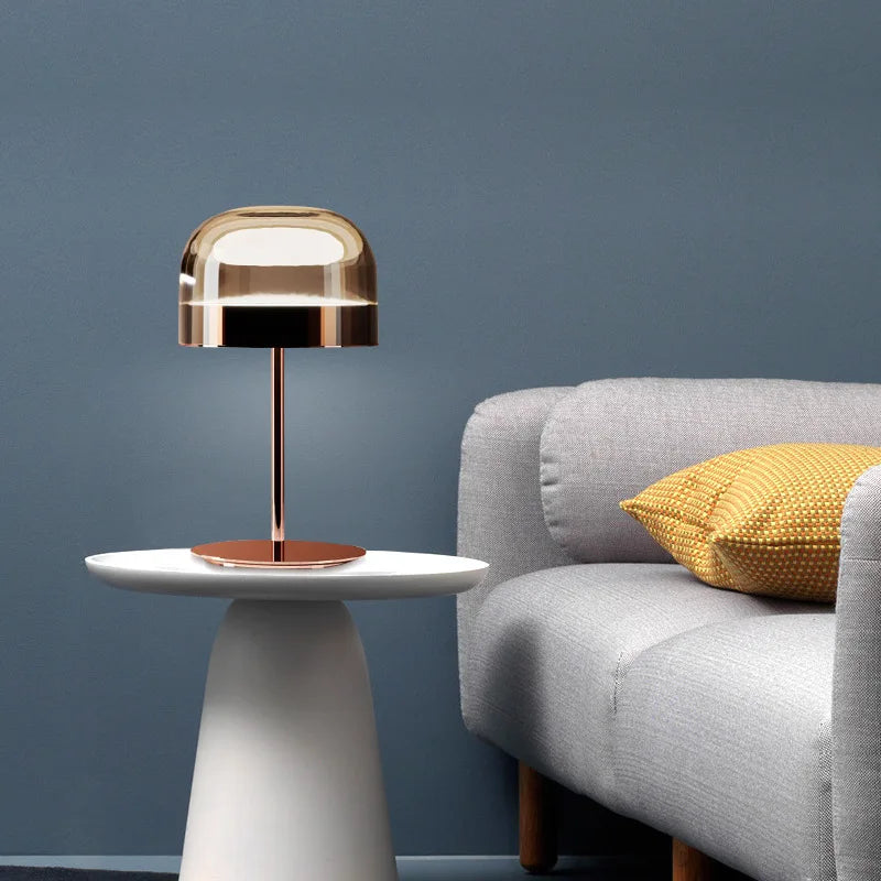 Moderne Rosegold LED Boden-Tischlicht| Kunstvolle Dekorationslampe für Wohnzimmer, Restaurant und Schlafzimmer - Unique Outlet