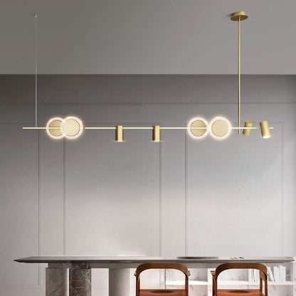 Luxuriöse, stilvolle Messing-Gold-LED-Hängelampe für Tische, Neuheit 2023, für einfache Heim-, Haus- und Villendekoration - Unique Outlet