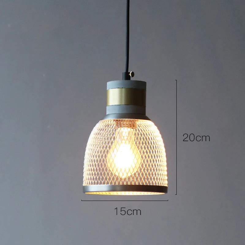 Loft-Stil Industrielle LED-Pendelleuchte - Beton-Metallschirm für Schlafzimmer, Bar, Café und Esszimmer im nordischen Design - Unique Outlet