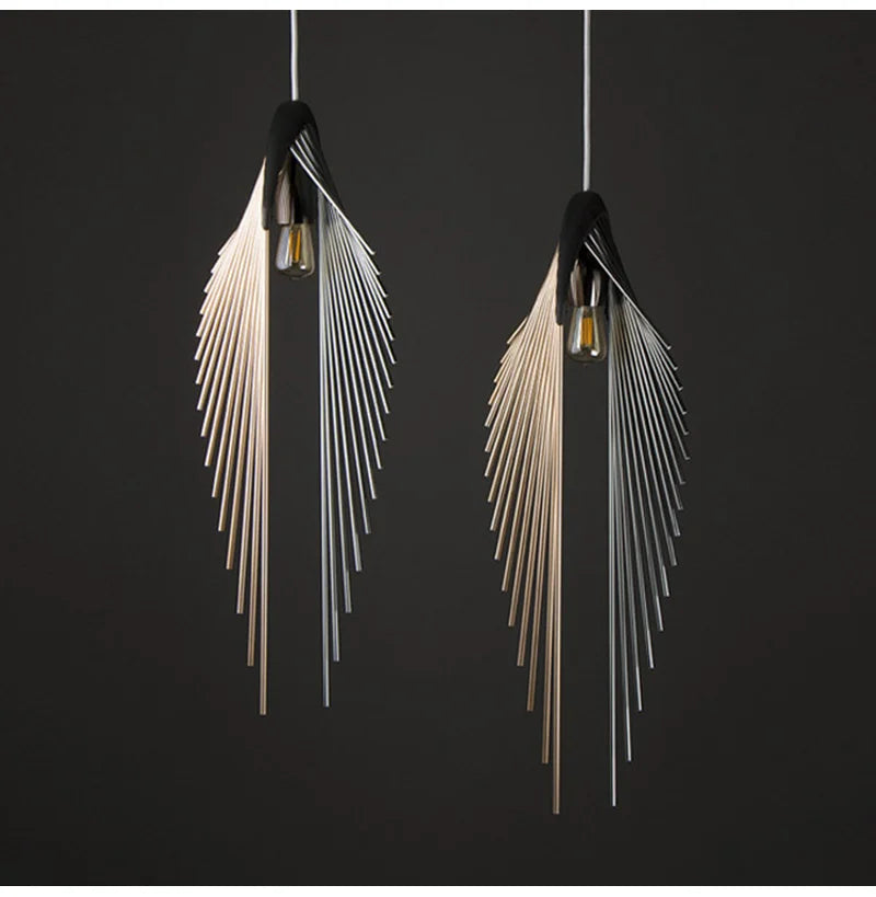 Minimalistische Moderne Hängeleuchte "Leaf Chandelier" mit LED für stilvolle Wohnraumbeleuchtung Designerleuchte - Unique Outlet