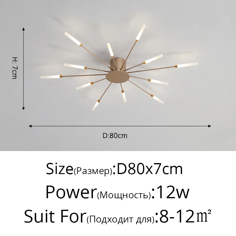 "Glänzender Mittelpunkt" Moderner LED Deckenleuchter - Unique Outlet