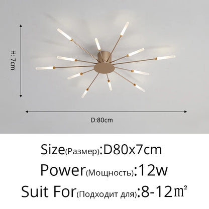 "Glänzender Mittelpunkt" Moderner LED Deckenleuchter - Unique Outlet