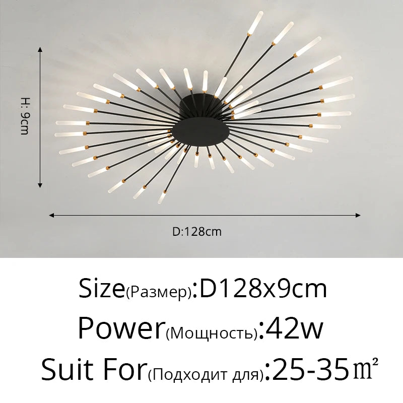 "Glänzender Mittelpunkt" Moderner LED Deckenleuchter - Unique Outlet