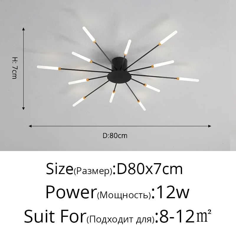 "Glänzender Mittelpunkt" Moderner LED Deckenleuchter - Unique Outlet