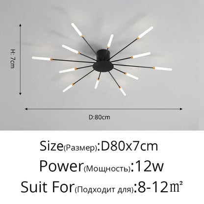"Glänzender Mittelpunkt" Moderner LED Deckenleuchter - Unique Outlet
