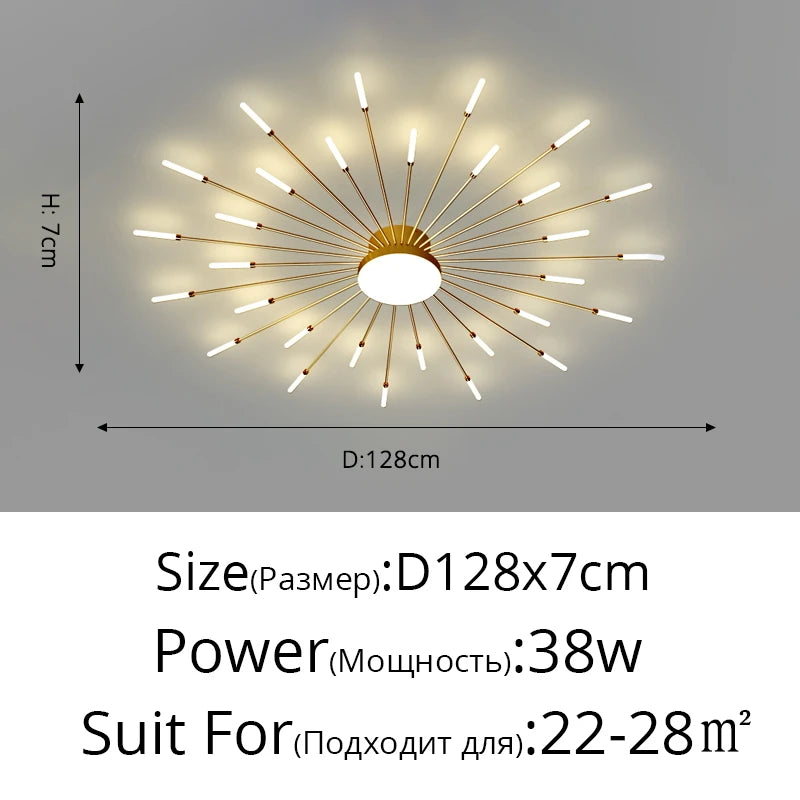 "Glänzender Mittelpunkt" Moderner LED Deckenleuchter - Unique Outlet