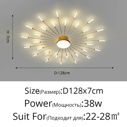"Glänzender Mittelpunkt" Moderner LED Deckenleuchter - Unique Outlet
