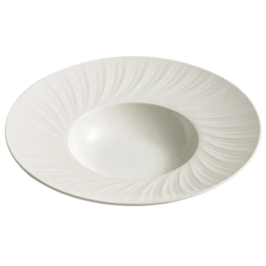 Design Suppenteller in Weiß für Elegante Tischpräsentation